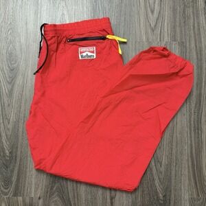 Vintage Marlboro Windbreaker Track Pants Mens Red Adventure Team Nylon XL 90s